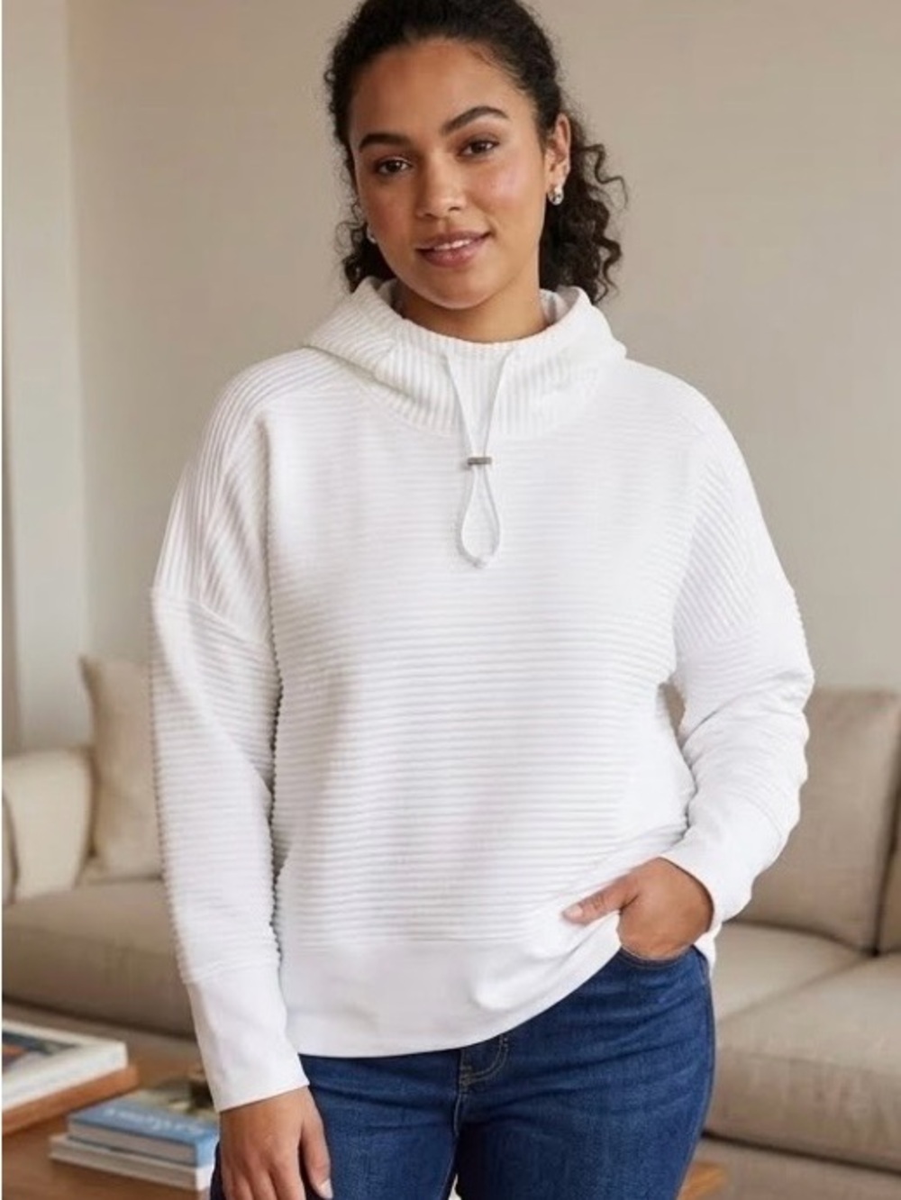 Nike Women’s Ribbed Dri-Fit Training Hoodie [XL]